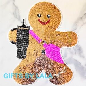Bougie Gingerbread Sequin Patch